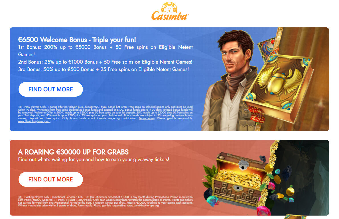 Casimba Casino Bonus ohne Einzahlung