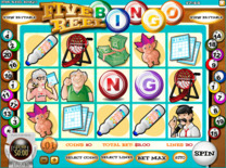 Fünf Rollen Bingo Online-Spielautomat